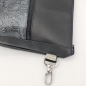 Preview: Gassitasche / Cross Bag / Hip Bag, schwarz, Blütenranken
